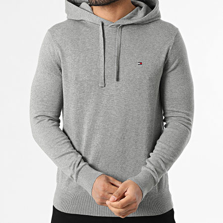 Tommy Hilfiger - Sweat Capuche Essential Cotton 1642 Gris Chiné