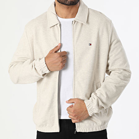 Tommy Hilfiger - Veste Zippée Essential Terry 1767 Beige Chiné