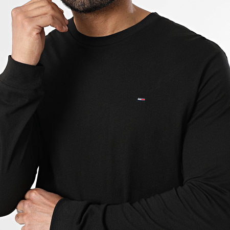 Tommy Jeans - Lot De 2 Tee Shirt Manches Longues Slim TJM 2148 Blanc Noir