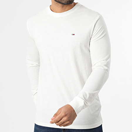 Tommy Jeans - Lot De 2 Tee Shirt Manches Longues Slim TJM 2148 Blanc Noir