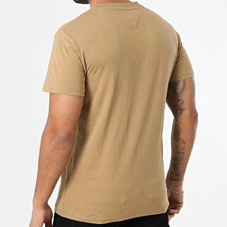 Tommy Jeans - Tee Shirt Slim Linear Chest 1780 Camel