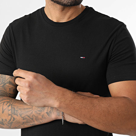 Tommy Jeans - Lot De 3 Tee Shirts Slim 1579 Blanc Noir Jaune