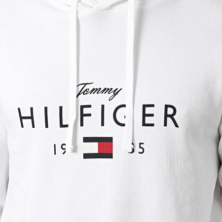 Tommy Hilfiger - Sweat Capuche Brand Love Big Hilfiger 1427 Blanc