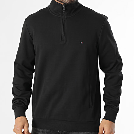 Tommy Hilfiger - Sudadera Cuello Alto Con Cremallera Essential Intechno 6510 Negra
