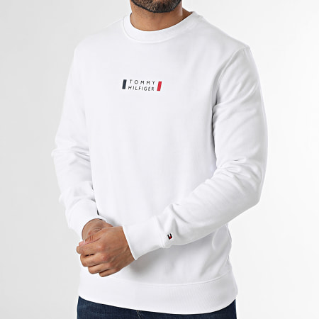 Tommy Hilfiger - Sweat Crewneck Brand Love 1428 Blanc
