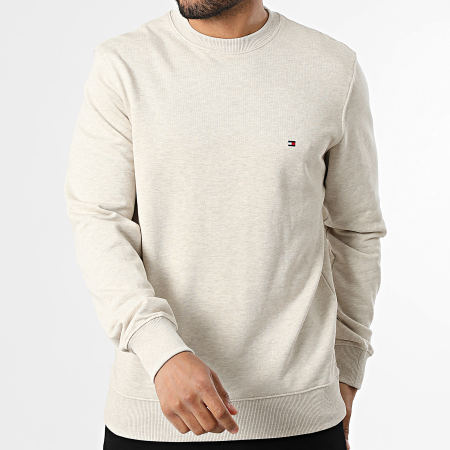 Tommy Hilfiger - Sweat Crewneck Essential Terry 7237 Beige Clair Chiné