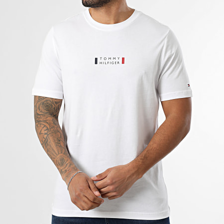 Tommy Hilfiger - Tee Shirt Brand Love Small Center 1453 Blanc