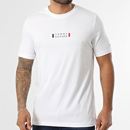 Tommy Hilfiger - Tee Shirt Brand Love Small Center 1453 Blanc