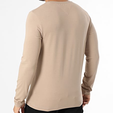 Tommy Hilfiger - Tee Shirt Manches Longues Slim 0804 Beige