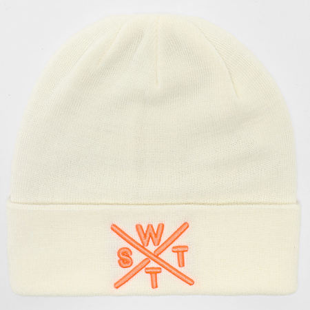 Watts - Gorro Piano Blanco Naranja