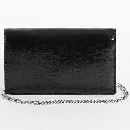 Calvin Klein - Sac A Main Femme Metallic Wallet On Chain F3320 Noir Doré