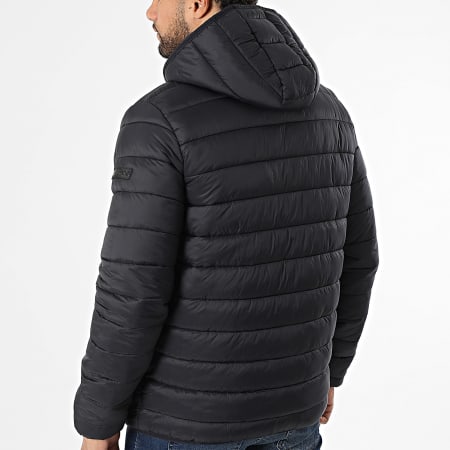 Doudoune brillante à capuche pour homme