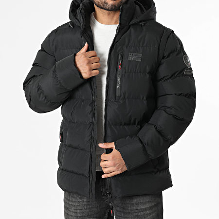 Geographical Norway Gantub Vest Met Capuchon En Rits Blauw Geographical Norway Gantub Vest Met Capuchon En Rits Blauw