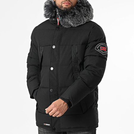 Geographical Norway - Parka Capuche Fourrure Delote Noir