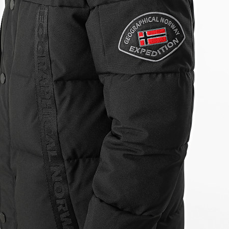 Geographical Norway - Parka Capuche Fourrure Delote Noir