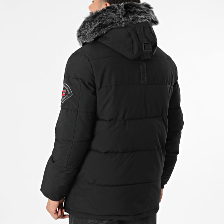 Geographical Norway - Parka Capuche Fourrure Delote Noir