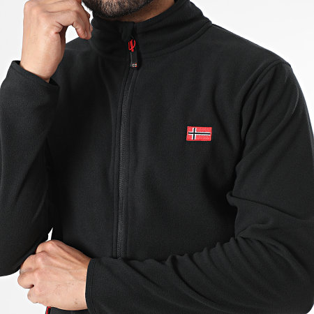 Geographical Norway - Veste Polaire Zippée Ulysse Noir