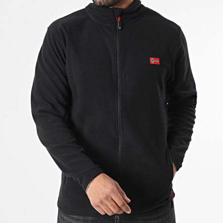 Geographical Norway - Veste Polaire Zippée Ulysse Noir
