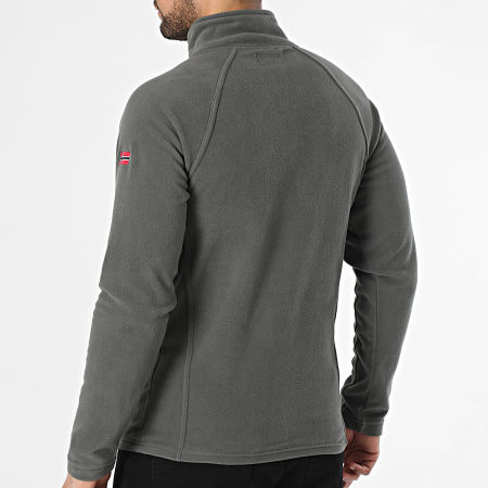 Geographical Norway - Fleece Jack Met Rits Tug Antraciet Grijs