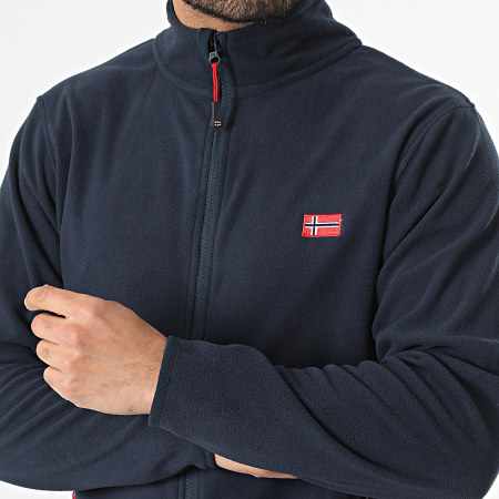 Geographical Norway - Veste Polaire Zippée Ulysse Bleu Marine
