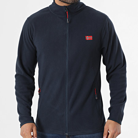 Geographical Norway - Veste Polaire Zippée Ulysse Bleu Marine
