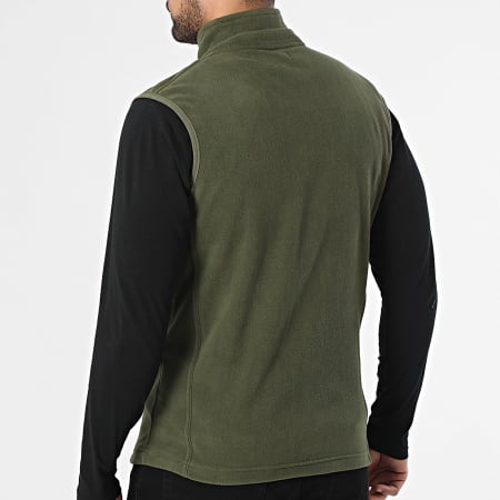 Geographical Norway - Veste Polaire Zippée Sans Manches Vug Vert Kaki