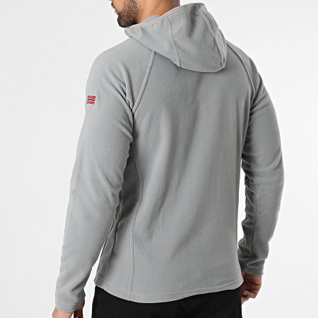 Geographical Norway - Veste Polaire Capuche Zippée Tugood Gris