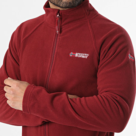 Geographical Norway - Veste Polaire Zippée Tug Bordeaux
