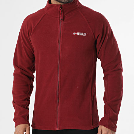 Geographical Norway - Veste Polaire Zippée Tug Bordeaux