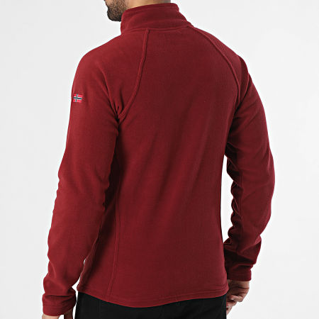 Geographical Norway - Veste Polaire Zippée Tug Bordeaux