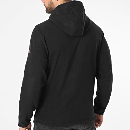 Geographical Norway - Veste Polaire Capuche Zippée Unicia Noir
