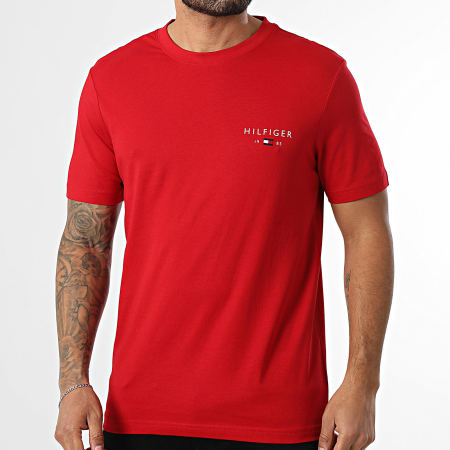 Tommy Hilfiger - Tee Shirt Brand Love Small Hilfiger 1456 Rouge