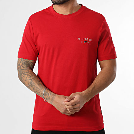 Tommy Hilfiger - Tee Shirt Brand Love Small Hilfiger 1456 Rouge