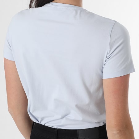 Tommy Hilfiger - Tee Shirt Femme Script 7809 Bleu Clair