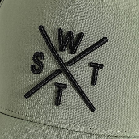 Watts - Casquette Trucker Tribe Vert Kaki Noir