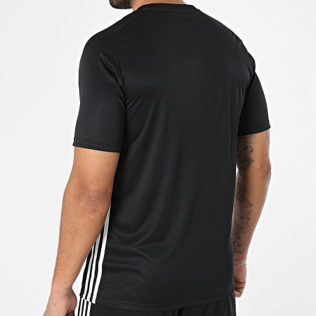 Adidas Sportswear - Ensemble Tee Shirt Et Short Jogging A Bandes Tiro Essential JD0446 JD0430 Noir