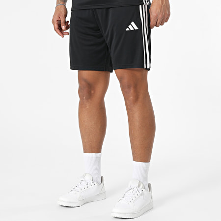 Adidas Sportswear - Ensemble Tee Shirt Et Short Jogging A Bandes Tiro Essential JD0446 JD0430 Noir