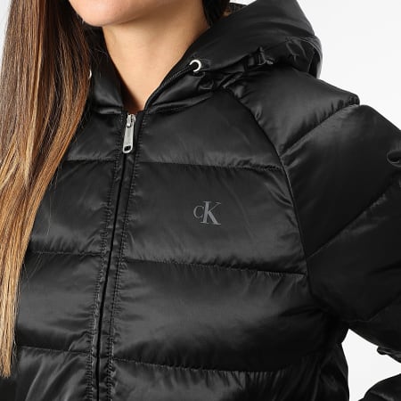 Calvin Klein - Doudoune Capuche Femme E509G Noir