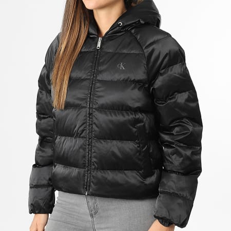 Calvin Klein - Doudoune Capuche Femme E509G Noir