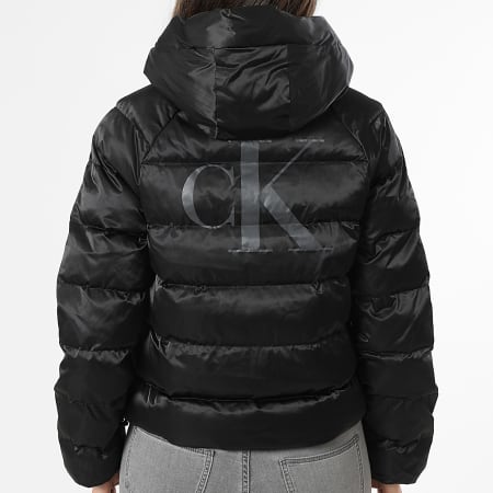 Calvin Klein - Doudoune Capuche Femme E509G Noir
