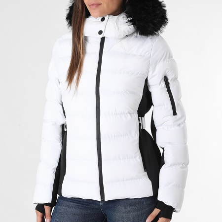 Classic Series - Plumífero con capucha Mujer 601 Blanco