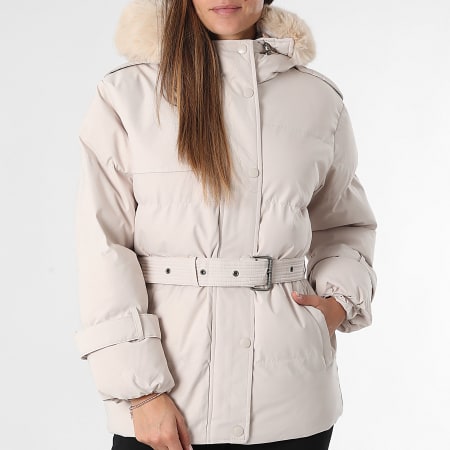 Classic Series - Plumífero con capucha Mujer 515 Beige Claro