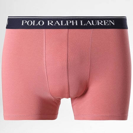 Polo Ralph Lauren - Lot De 3 Boxers Bleu Marine Rose Blanc
