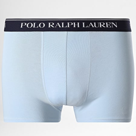 Polo Ralph Lauren - Lot De 3 Boxers Vert Kaki Foncé Bleu Marine Bleu Clair