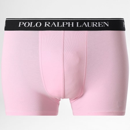Polo Ralph Lauren - Lot De 3 Boxers Bleu Clair Rose Noir