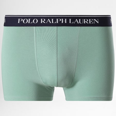 Polo Ralph Lauren - Lot De 5 Boxers Bleu Marine Bleu Clair Vert Foncé Vert Clair Jaune