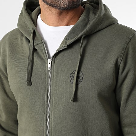 Sale Môme Paris - Sudadera Con Capucha Con Cremallera Street Boyz Verde Caqui Negro