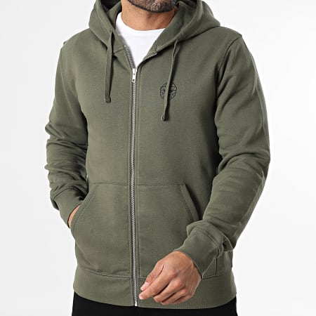 Sale Môme Paris - Sudadera Con Capucha Con Cremallera Street Boyz Verde Caqui Negro
