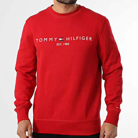 Tommy Hilfiger - Sweat Crewneck Tommy Logo 1596 Rouge