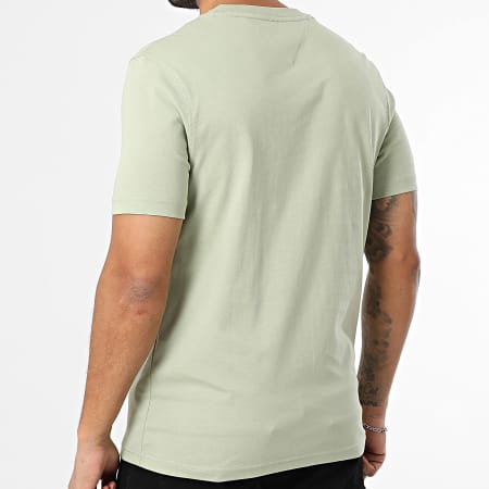 Tommy Hilfiger - Tee Shirt Embroidery Flag 2736 Vert Kaki Clair